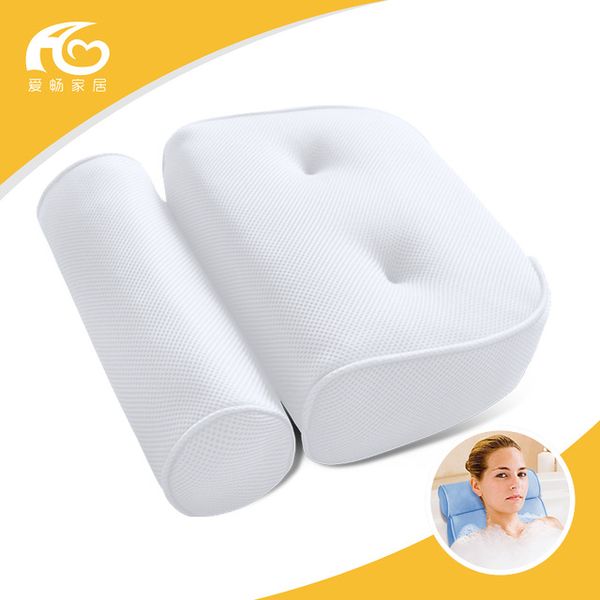 

new spa bathtub pillow, 3d jacuzzi tub with sucker anti-skid bathing cushions bath pillows non-slip type bathroom products