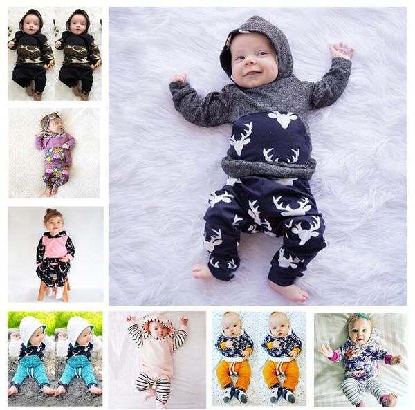 

Baby clothe et in boy outfit girl floral uit kid coat pant floral triped fa hion long leeve hoodie pant kid clothing kka4081
