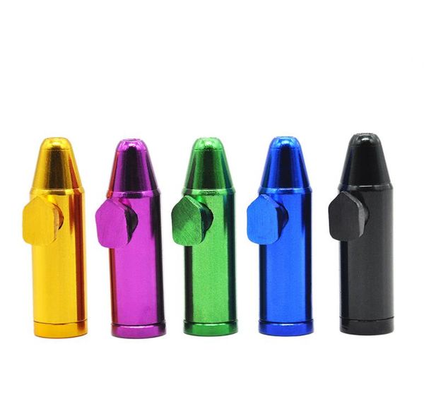 

metal bottle, snuff sharp pipe aluminum fine nose nose pipe, bullet shaped qdlwo