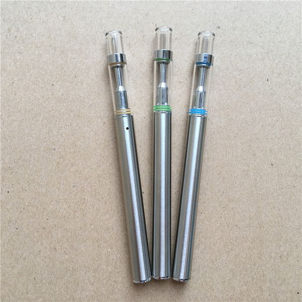 

Одноразовые Empty Vape Ручки Ceramic Coil Картриджи густое масло Патрон 0,3 мл 0,5 мл 310mah одноразовые батареи Испаритель Стеклянные Танки