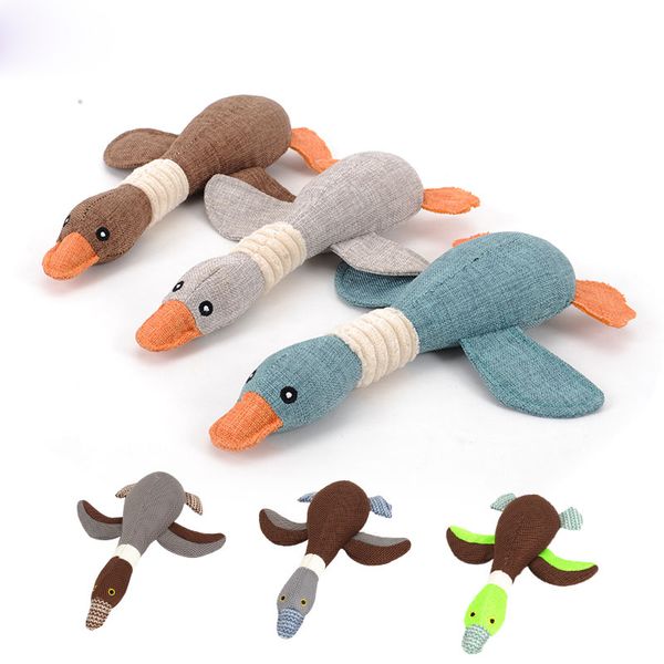 

pet dog goose sounding toys dogs teeth cleansing sound bird molar toy solid playable funny puppy plush toy