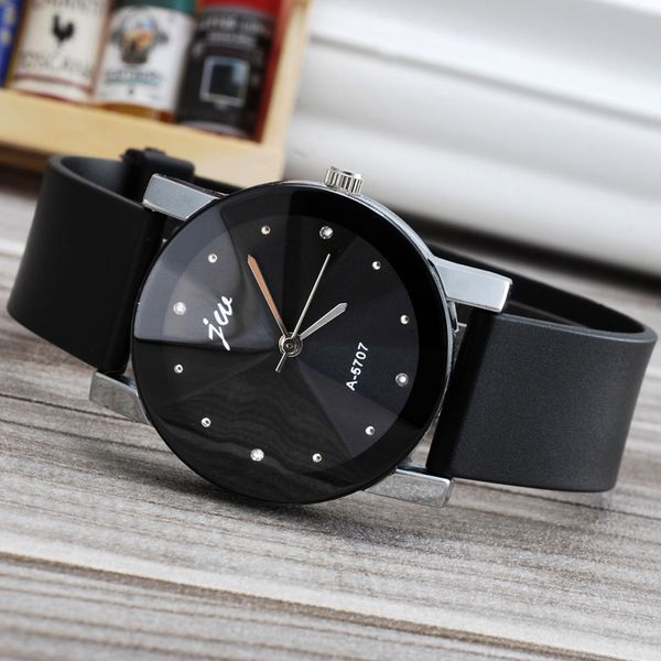 

fashion jw brand casual quartz women men lovers clock leather strap casual student watch lover wristwatches relogio masculino, Slivery;brown