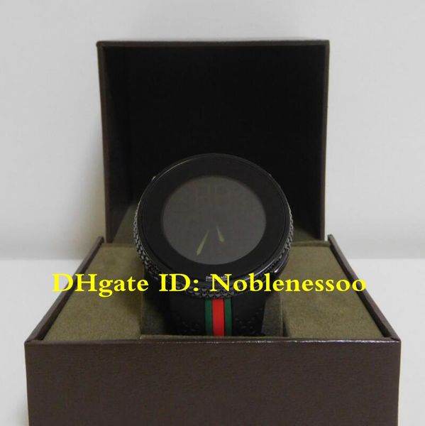 

3 цвет горячий с оригинальной коробке роскошные мужские спортивные цифровой черный алмаз безель часы ya114207 классические 44 мм резинки муж, Slivery;brown