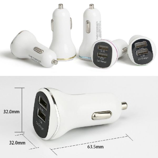

various color wave style art 2.1a + 1a 2u car charger adapter for iphonex 8plus 8 7plus 7 6splus 6 samsung callphone wholesale 500pcs/lot