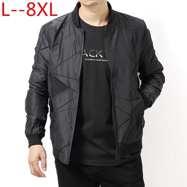 

8xl 6xl 5xl 4xl 2018 spring autumn casual solid fashion slim bomber jacket men overcoat baseball jackets men's streetwear jacket, Black;brown