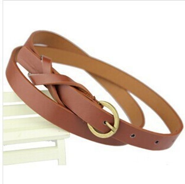 

thin pu leather belt female red brown black white yellow waist belts women dress strap cinturon mujer cinto feminino cinturones, Black;brown