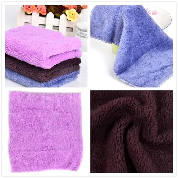 

10 styles of microfiber dish cloth kitchen cleaning cloth home living room desk towel cloth multi-purpose random t6i010