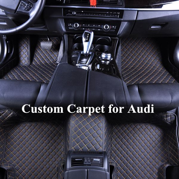 2019 Wholesale Custom Car Floor Mats For Audi A5 B9 2006 Audi A3 2010 Audi S4 S5 Luxury 3d Leather Car Floor Mats Waterproof Fit Dust Proof From