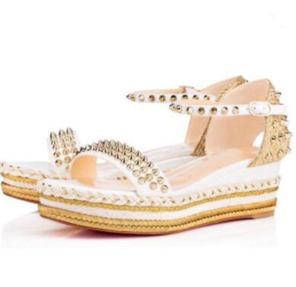 

Luxury Brand свадебное платье дизайнер Red Bottom Madcarina 60 эспадрильи сплетенные женщины кли