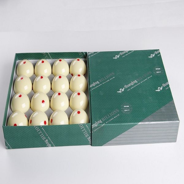 

57.2mm six dot billiard cue ball pool ball set 16 pcs