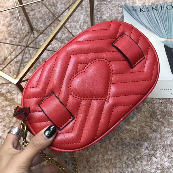 

Sylvie women famous brand waist bag heart partten chain shoulder bags luxury designer leather handbags high quality quilted purse mini bags