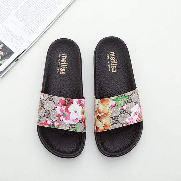 

fashion slippers new gd letters stulish slides mens flip flops summer 2018, Black