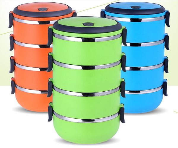 

304 stainless steel lunch box food storage container thermal bento box with handle ing
