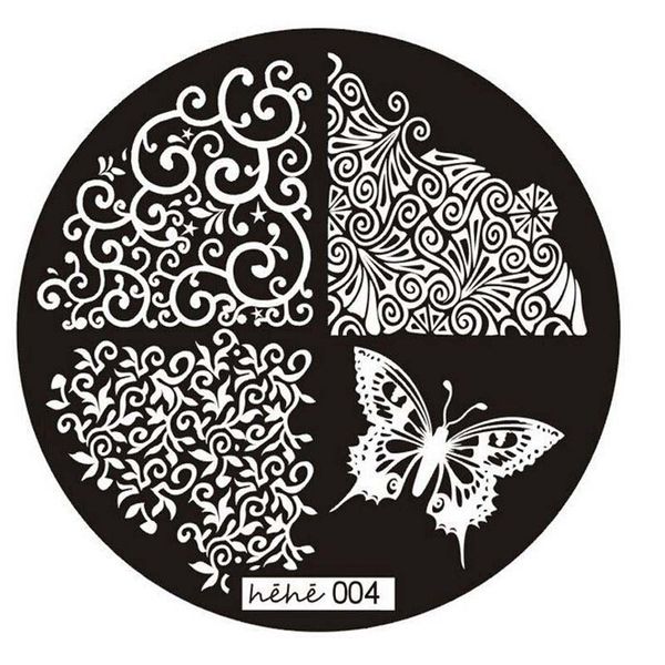 

2017 1pc nail art image stamp stamping plates manicure template hehe series nail stamping plates template stamps 004, White