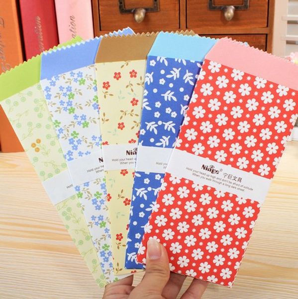 

selling new arrival fashion cute garden flower colour envelopes.diy gift student tool school office use.retail great deal