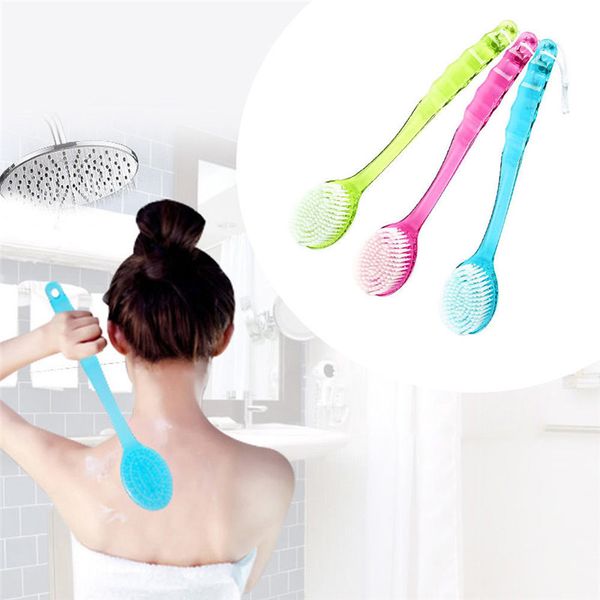 

long handled body bath shower back brush dry massage brush massager skin cleaning tool remove dead skin bath spa shower