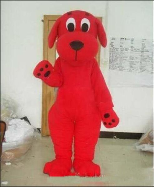 2018 alta qualidade quente 100% real imagens Red Dog Clifford traje da mascote apropriado para os diferentes festivais