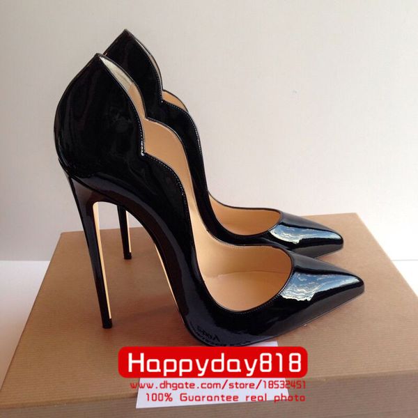 

fashion women pumps lady black point toe high heels shoes boots come with dustbag and box real leather newest