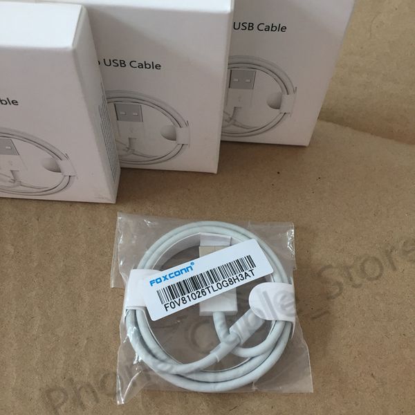 

Foxconn original e75 chip 1m 3ft od 3 0mmdata charger u b cable for iphone x 8 7 6 6 plu 5 5 with packing