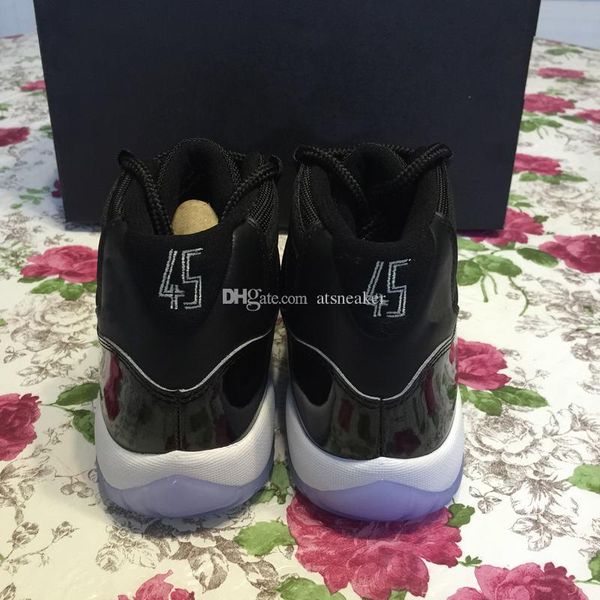 

Mens And Womens Looney Tunes 2016 High Quality 11 Space Jam Basketball Shoes Black/Dark Concord-White 11s