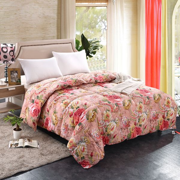 2020 Shuiyunzhixing Floral Print Down Duvet Sanding 100