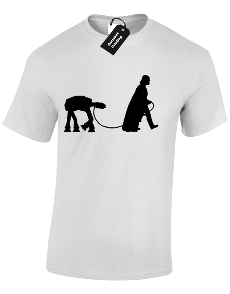Kids Boys Girls Darth Dog Walker T-Shirt funny vader star trooper storm wars