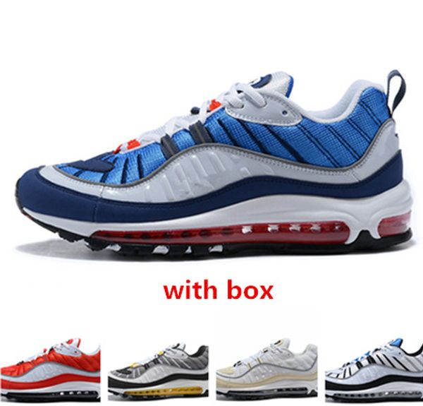 

98 gundam Tour Yellow White Running Shoes with box best quality men Athletic sports Sneakers free shipping