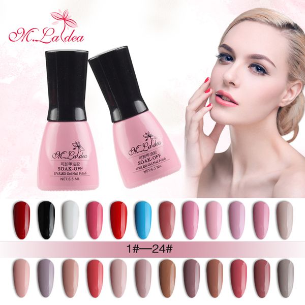 

m.ladea 168 color nail gel polish soak off professional uv gel lak 6.5ml semi permanent nail lacquer polish, Red;pink