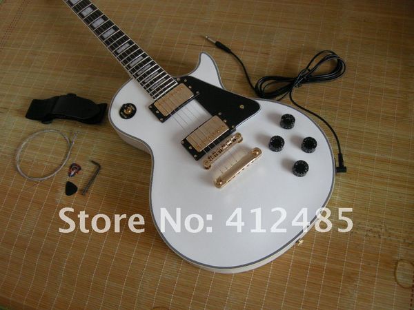Fabrika Satıcıları Yeni LP Custom Ebony Electric Guitar 6 String Guitar Stokta Kılıf