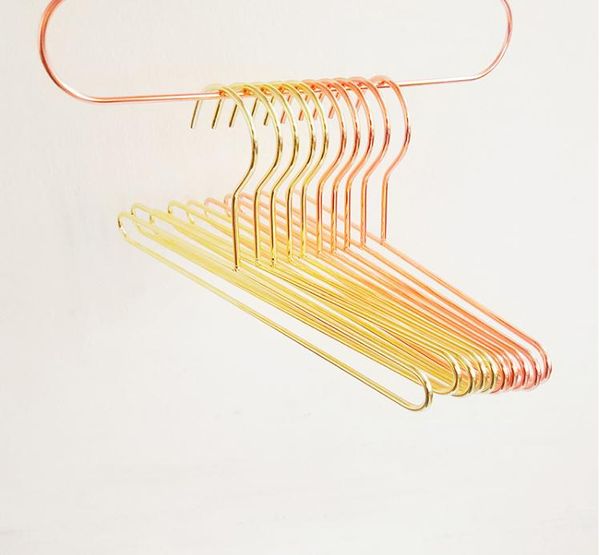 Nordic Style Iron Wire Металлическая Вешалка для Полотенец Розовое Золото Дети Детские Банные Полотенца Носки Вешалки Для Хранения Одежды Стойки SN1878