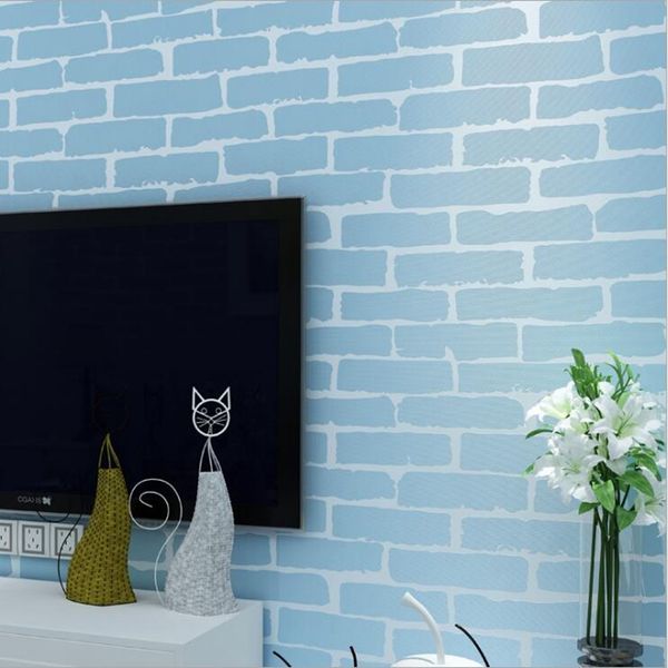 Modern Rustic Grey White Brick Wallpaper Roll Bedroom Dinning Living Room Wall Covering Modern 3d Wall Paper Home Decor Mobile Phone Wallpapers Mobile