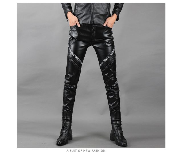 In Mode Herren lederhosen Schlank Europäische und In Mode Herren lederhosen Schlank Europäische und