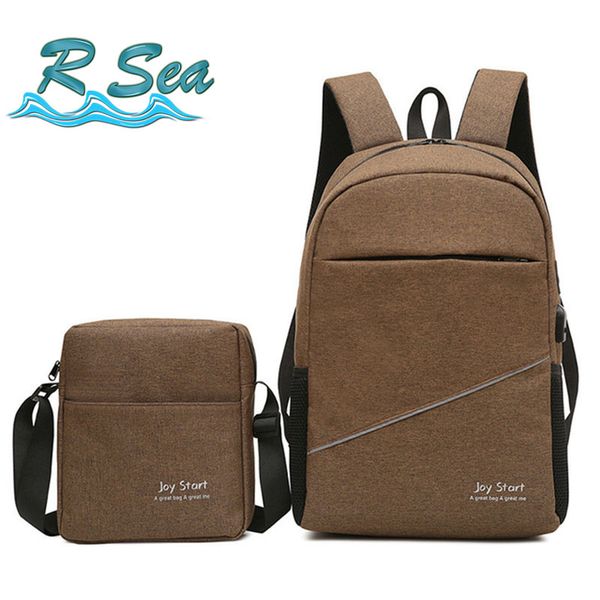 

combination backpack leisure travel backpack male multi-function korean lapbag school bag multi choose