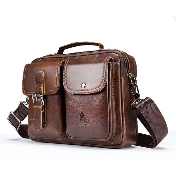 

etonteck genuine leather men shoulder bag vintage male handbags patchwork messenger bags male business crossbody bag handtasche