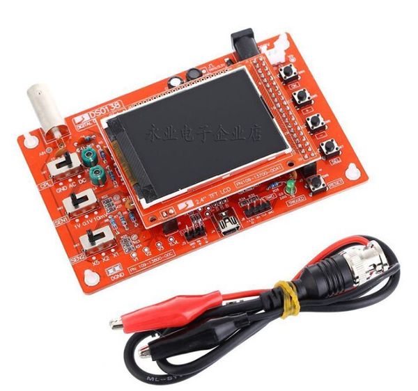 DSO138 Osciloscópio Digital DIY Kit Peças DIY para Osciloscópio Que Faz a ferramenta de diagnóstico eletrônico Aprendizagem osciloscopio Set 1Msps