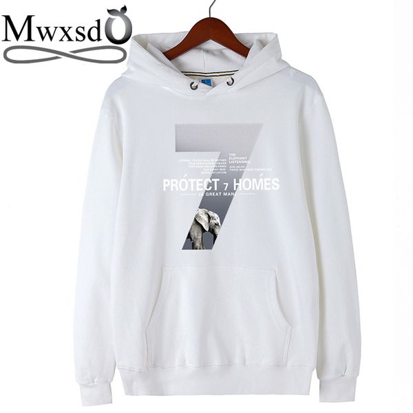 

mwxsd casual men's 3d printed hoodies sweatshirts famous brand men solid cotton sweatshirts male hip hop hoodies, Black