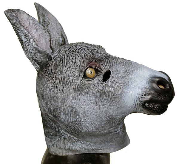 

donkey mask latex animal head party costumes halloween cosplay fancy dress