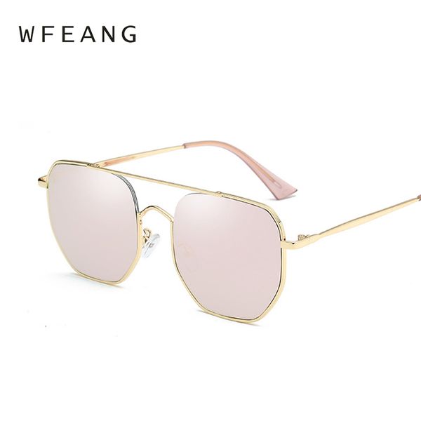 

wfeang sunglasses women men brand designer mirror retro sun glasses for women luxury vintage sunglasses female male oculos, White;black