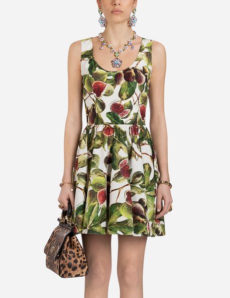 

floral print women a-line dress sleeveless party dresses 09k896, White;black