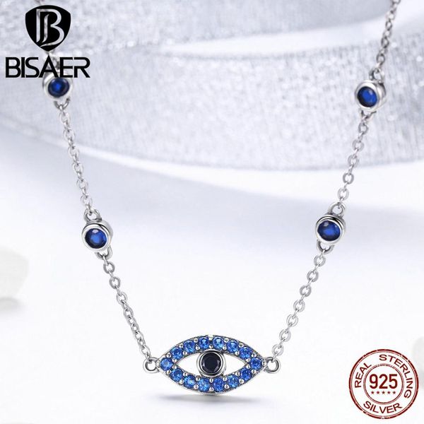 

bisaer 925 sterling silver necklaces pendant ecn300
