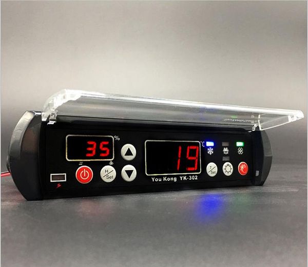 Freeshipping Dijital Akıllı regülatör Sıcaklık Nem Kontrol kontrol Röle sensörü LED Göstergesi Alarm Fonksiyonu