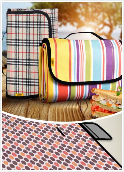 

summer outdoor picnic bbq mat portable camping damp proof cushion waterproof oxford cloth moisture-resistant barbecue lawn mat