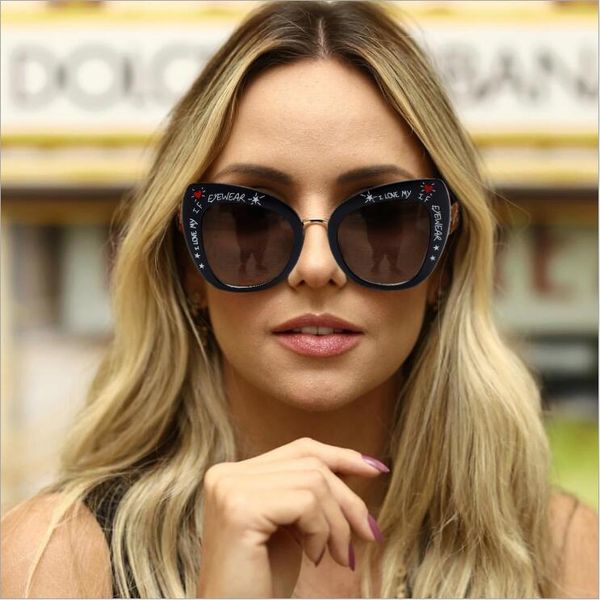 Cat Eye Sunglasses Women Vintage Gradient Glasses Retro Cat Eye