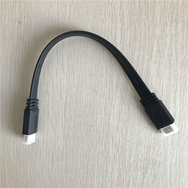 

10pcs/lot high speed 0.3m 1.4a hdmi flat cable 1.4v 1080p hd w/ ethernet 3d hdtv 30cm