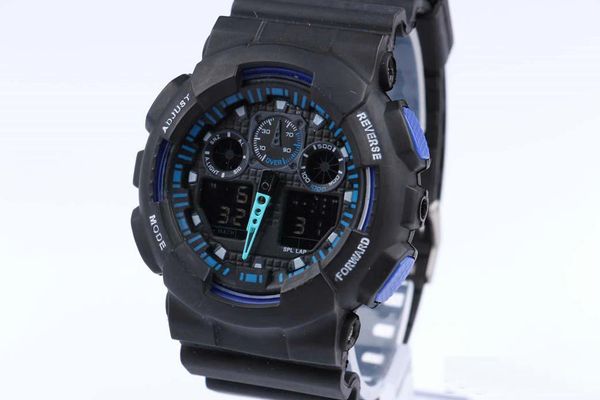

G military port watch men ga100 brand luxury famou electronic led digital wri t watch male clock for man we tern europe trap box
