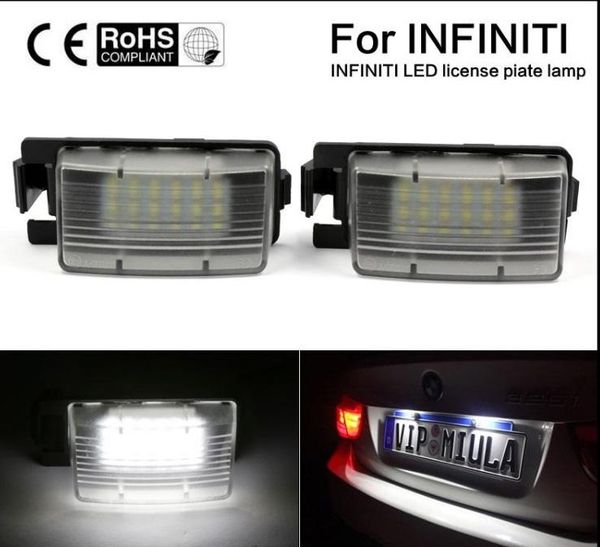 

Белый LED номерного знака свет лампы для Nissan 350Z 370Z GTR Infiniti G37 G35