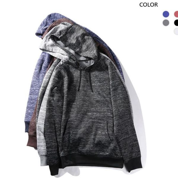 

men's hooded new arrival sweater long sleeve mens clothing with hat fashion active style hoodies for male eur size s-2xl, Black