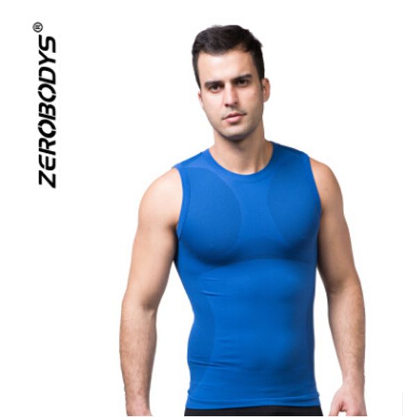 

мужчины shaper жилет тела для похудения животик живота нижнее белье одежда поглощение влаги пота shaper zerobodys спортивный зал фитнес топы, Black;brown