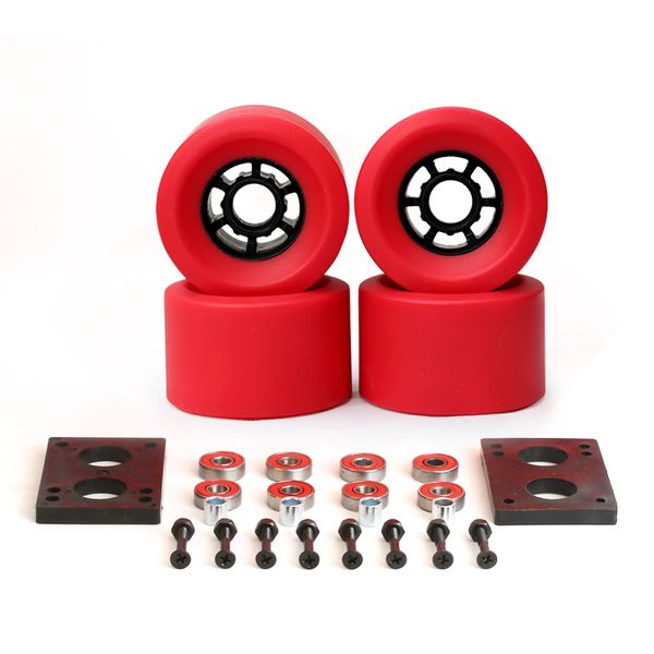 

skateboard wheels 87*52mm long board city run 83*52mm wheels 6mm riserpad 35mm bolts abec-9 bearing big longboard