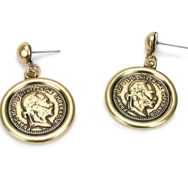 

designer jewelry earrings for women classic statues gold color charm earrings fashion of shipping, Golden